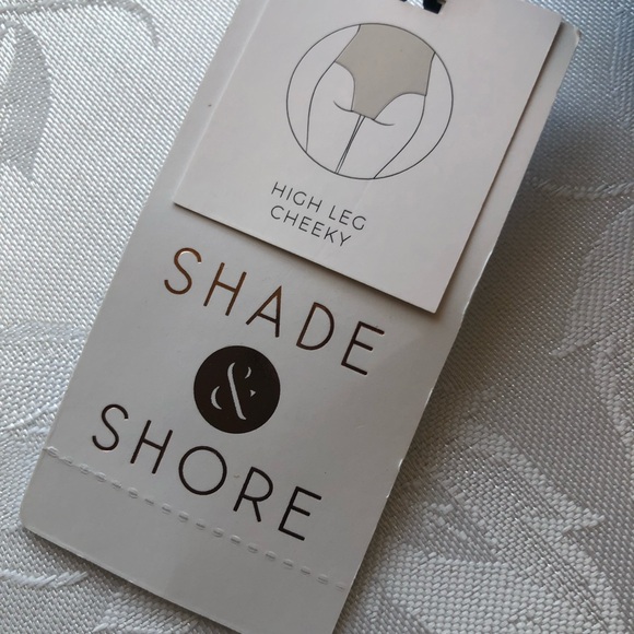 Shade & Shore High-Leg Cheeky Royal Blue One Piece Swimsuit Women’s Size L 12-14 - Picture 10 of 16